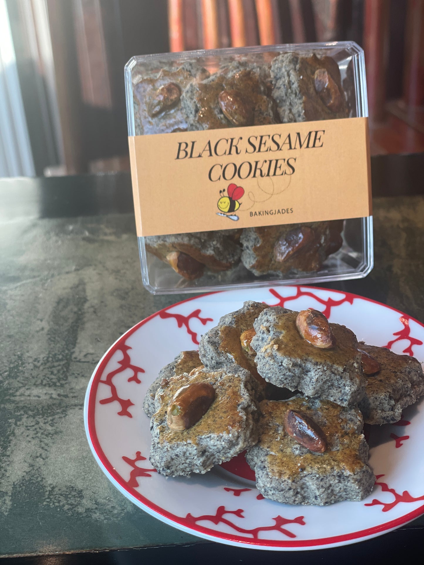 Chinese Black Sesame Cookies