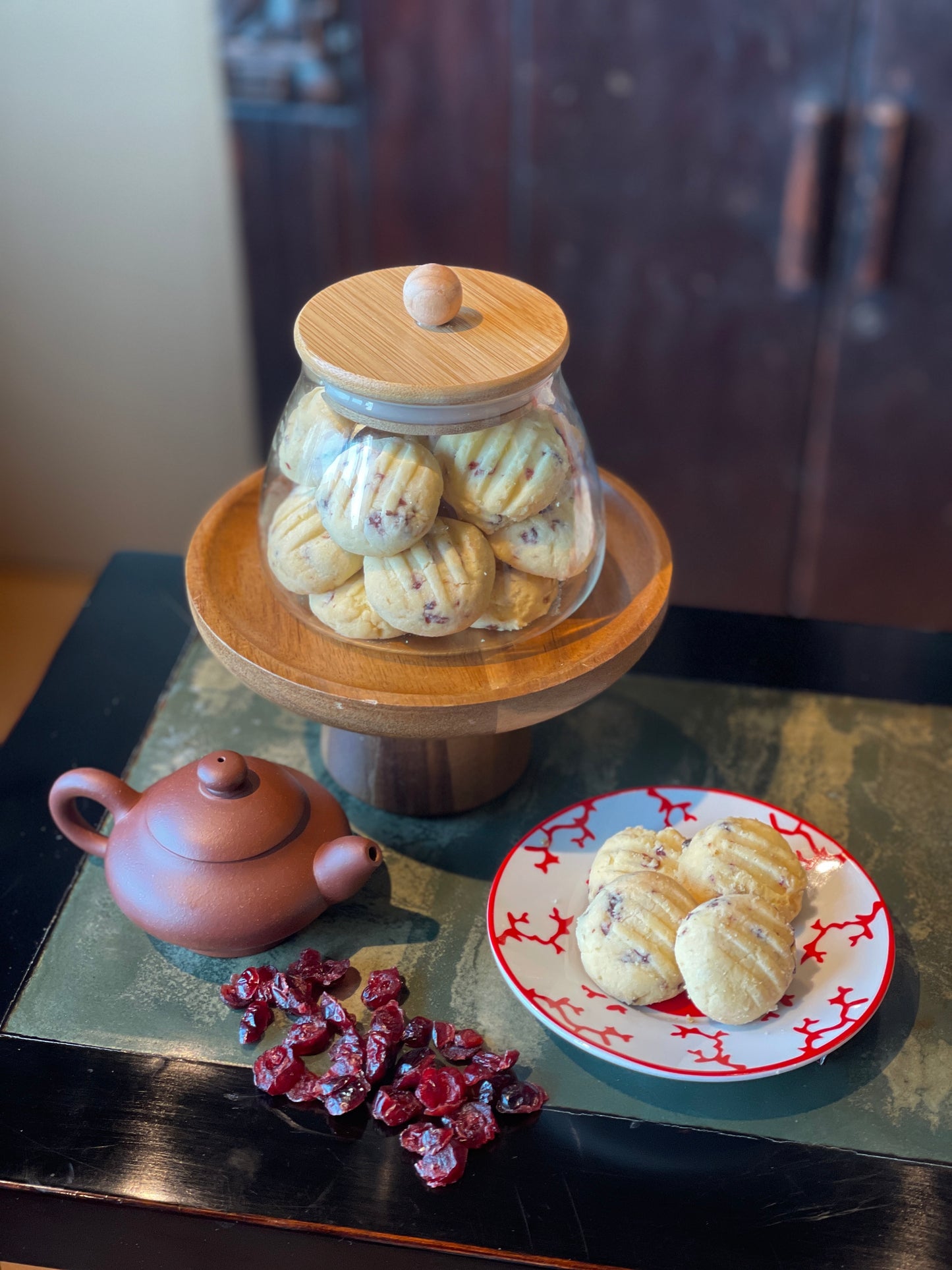 Chinese Cranberry Cookies 小紅莓曲奇